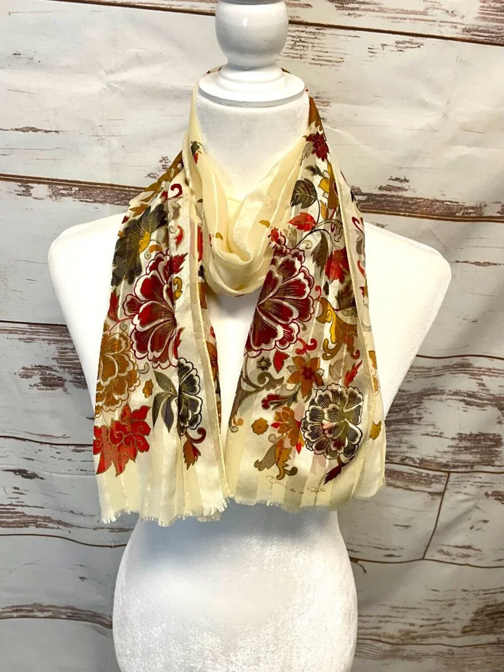 Oscar De La Renta vintage silk scarf